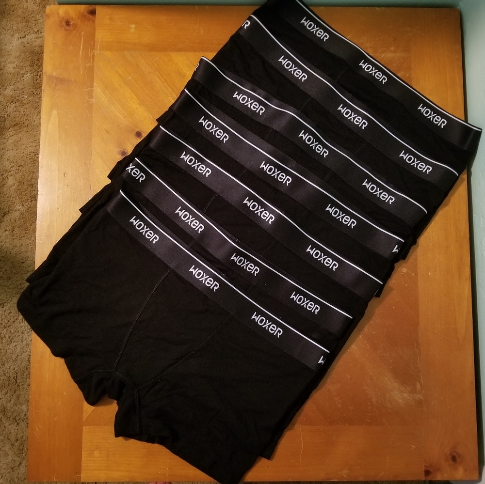 Woxer 7 pack bundle women's boxers boy short underwear size Large
